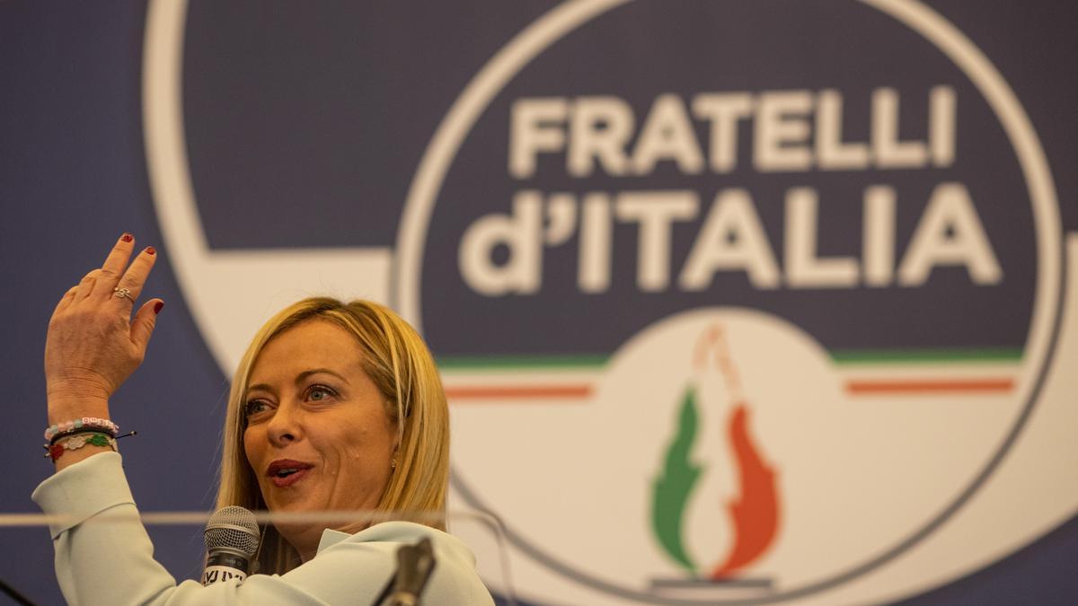 Giorgia Meloni, líder de Hermanos de Italia