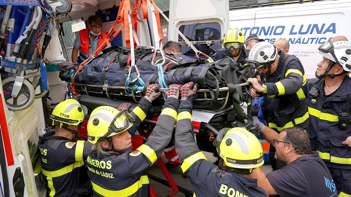 Operación de traslado del hombre.