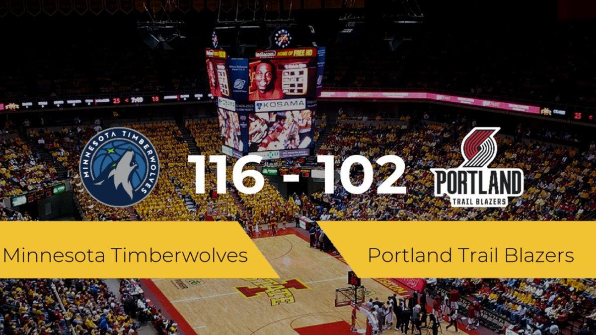 Minnesota Timberwolves derrota a Portland Trail Blazers (116-102)