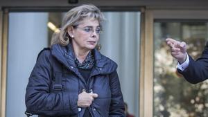 María José Alcón, tras declarar como cómplice en el Caso Taula, en noviembre del 2017.