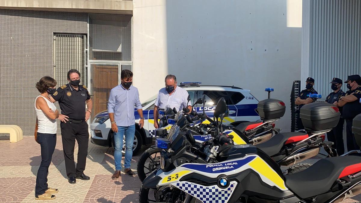 La Policía Local de Orihuela cuenta con cuatro nuevas motos