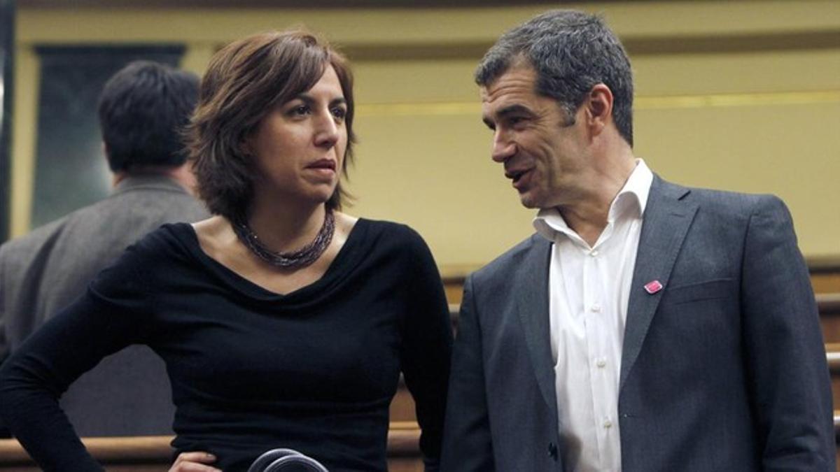 Los diputados de UPD Irene Lozano y Toni Cantó, en una imagen de archivo.