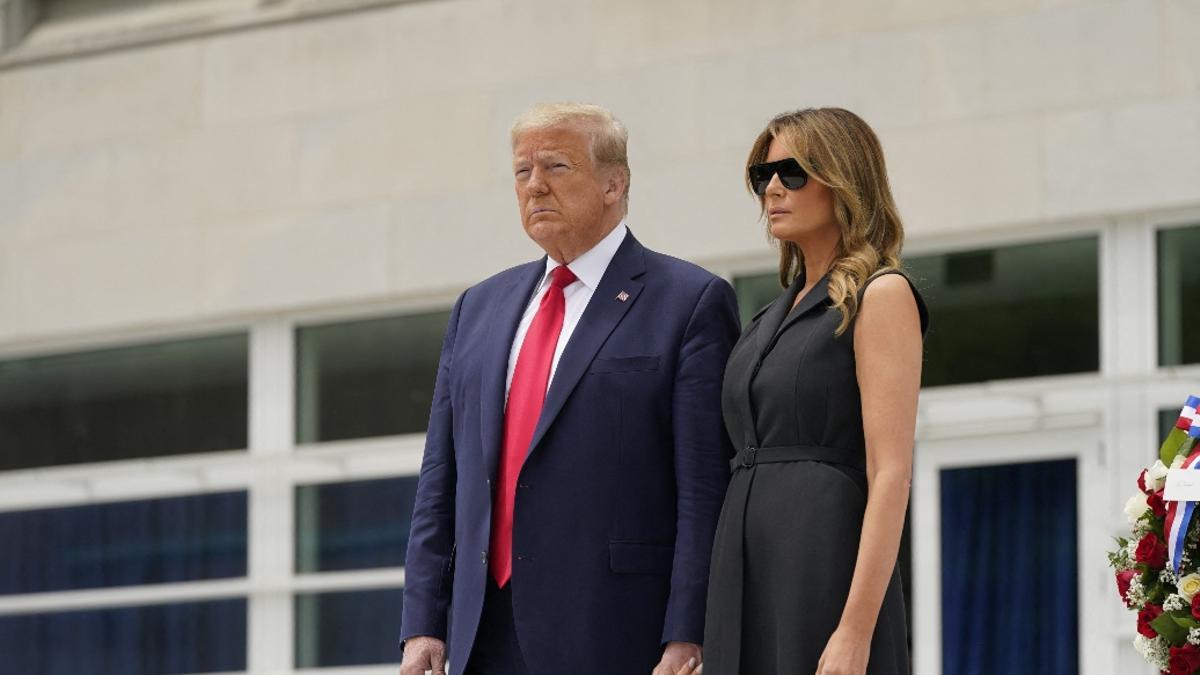 El Presidente de EEUU, Donald Trump, junto a la Primera Dama, Melania Trump