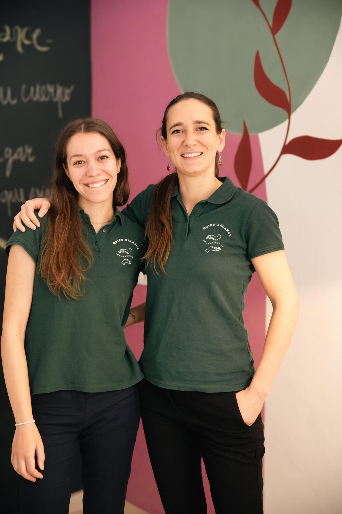 Las doctoras Marion Lefevre y Sarah Bonhomme son las responsables de la clínica QuiroBalance.