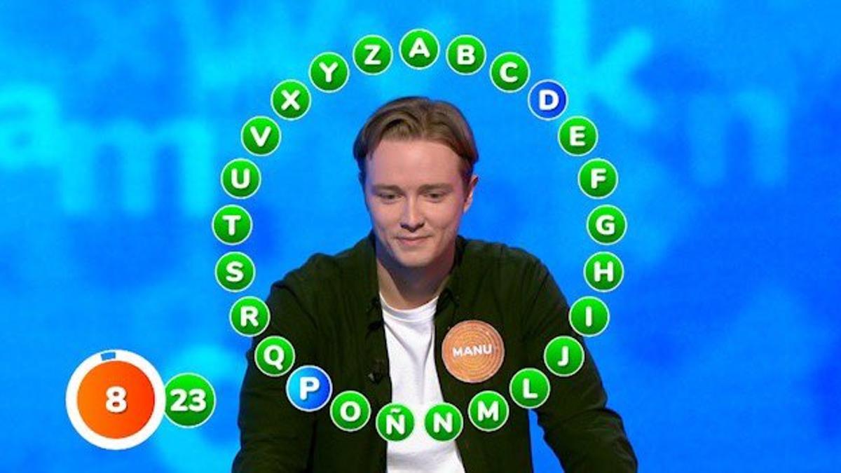 Manu da la sorpresa y se hace con una aplastante victoria en Pasapalabra: un bote histórico de más de 2 millones de euros