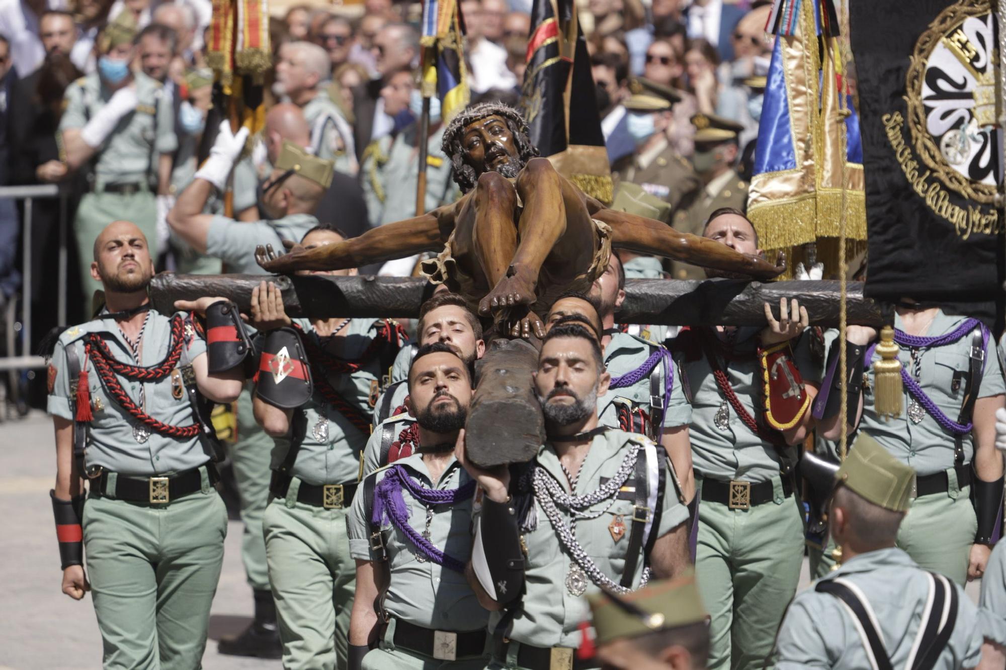 Las imágenes del traslado de la Legión del Cristo de la Buena Muerte de Mena