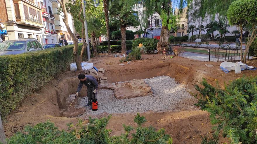 Burriana pone en valor los restos de la muralla medieval del Pla