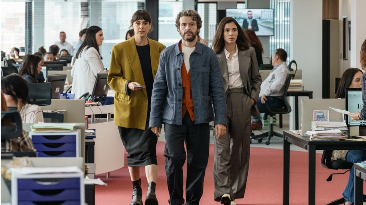Belén Cuesta, Diego Martin y Natalia Huarte, en "Legado".