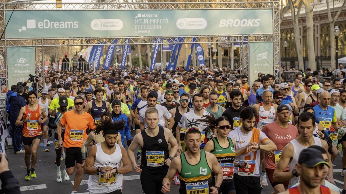 Imagen de archivo de la Media Maratón Barcelona 2025
