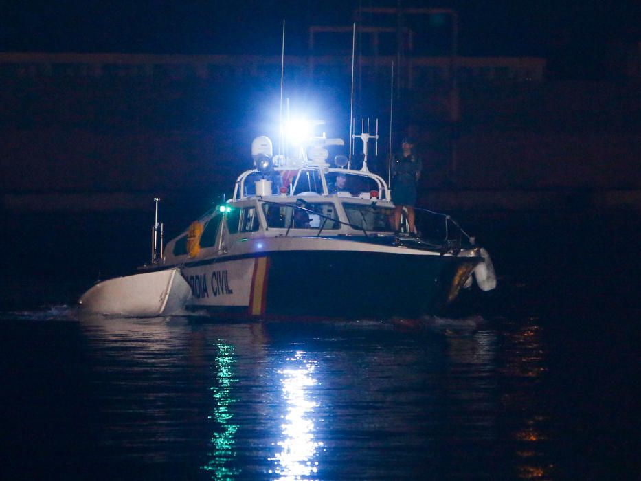 Una de ellas se encontraba a 116 millas al sureste de Alicante y con rumbo Benidorm, mientras que la otra estaba a 15 millas de Alicante