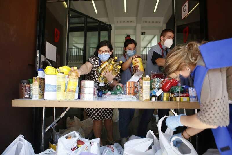 Recogida de alimentos en los centros cívicos de Zaragoza