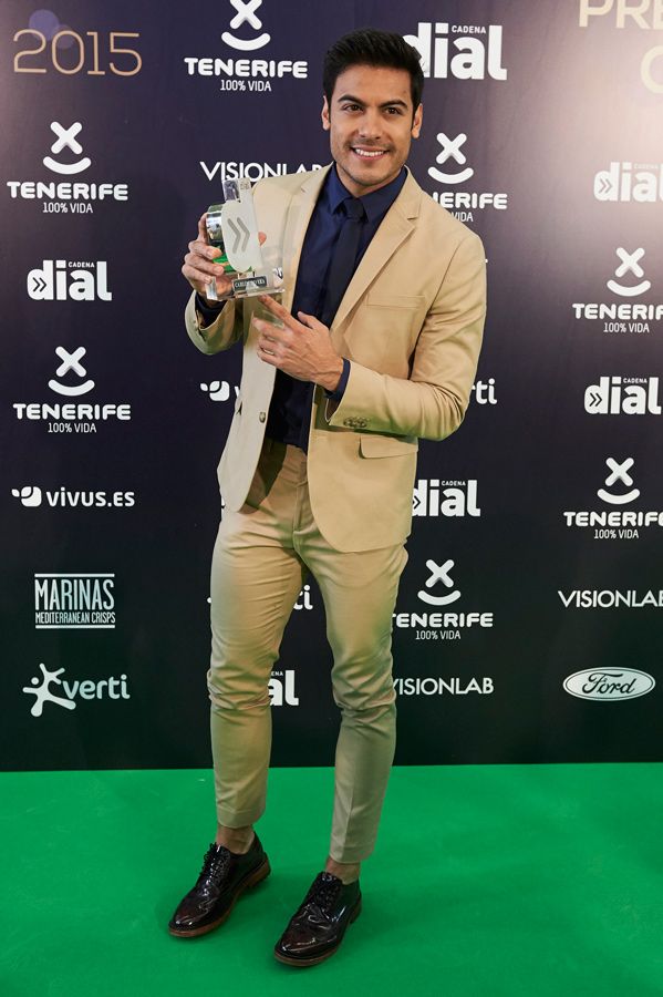 Carlos Rivera en la gala de los premios Cadena Dial en Tenerife