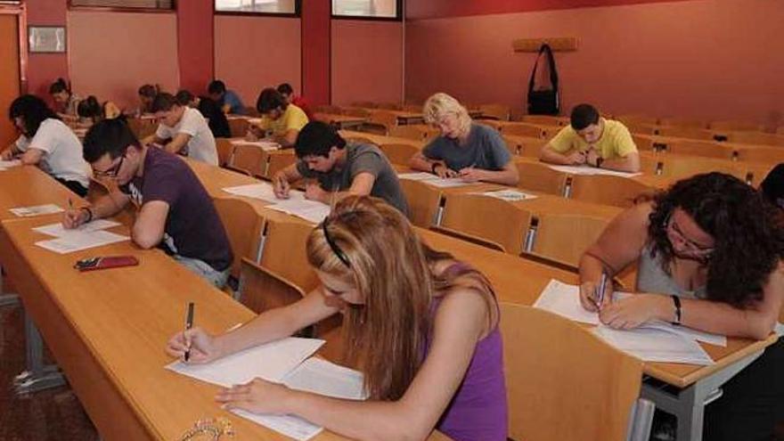 Examen de Selectividad en Las Salesas, la semana pasada.