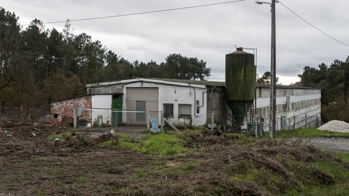 La granja de Maside donde presuntamente ocurrió el crimen, y a la que acudía la víctima en sus permisos de salida.