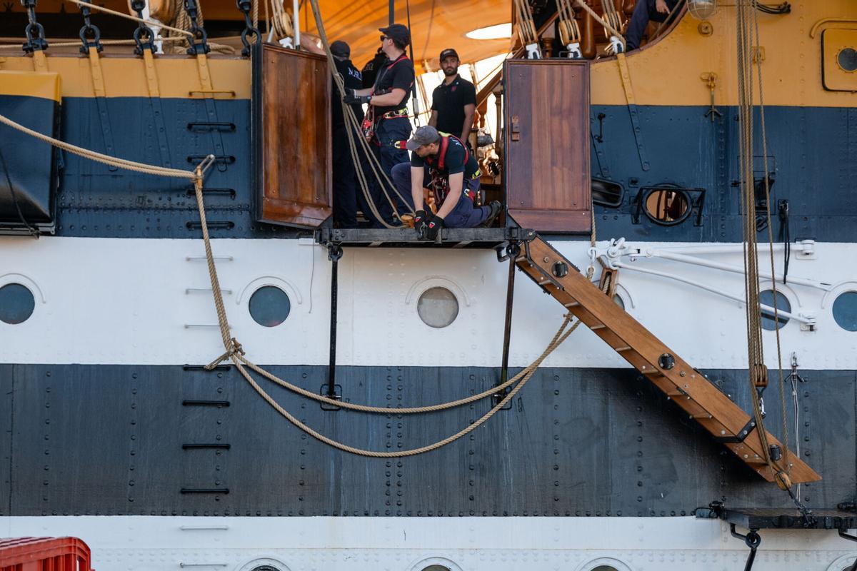 Llegada del barco 'Amerigo Vespucci' a Santa Cruz de Tenerife