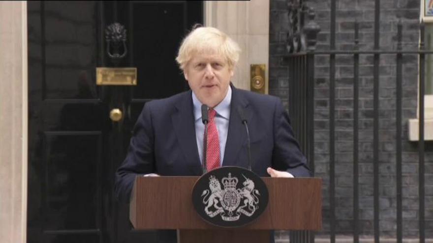 La reaparición de Boris Johnson después de tres semanas ingresado con coronavirus