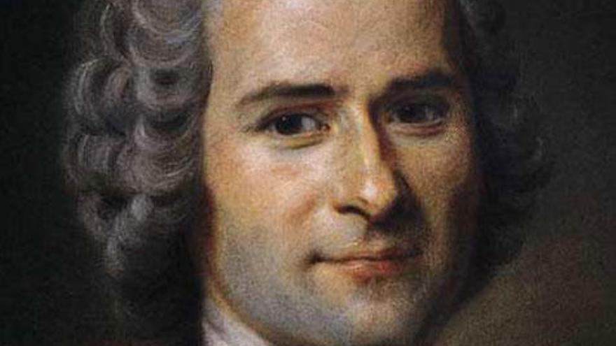 Un retrato del filósofo Jean-Jacques Rousseau.