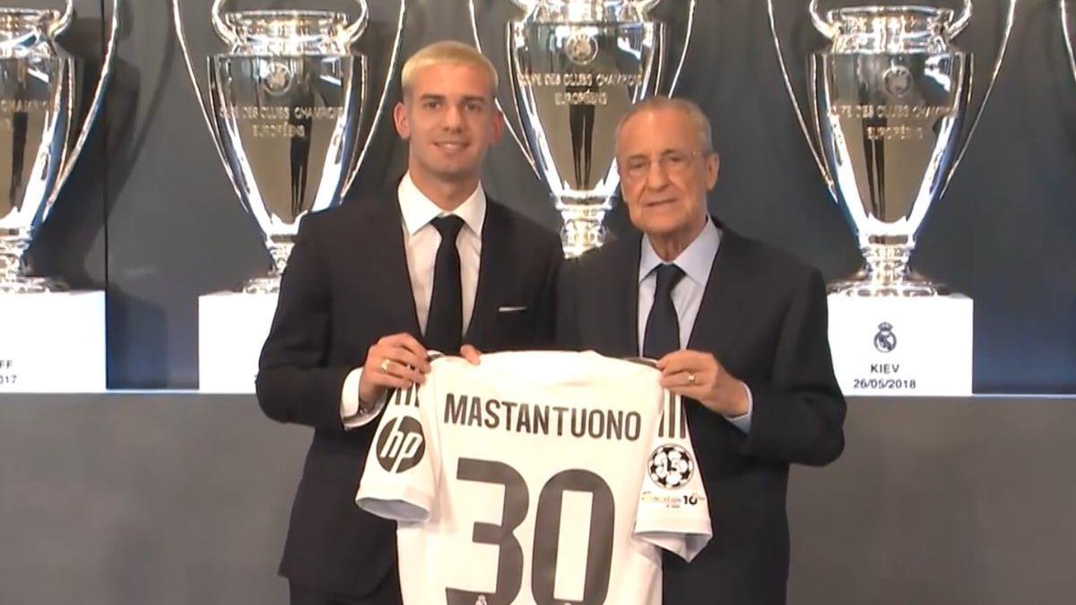 Mastantuono, en su presentación con el Madrid: "El mejor jugador del mundo es Messi"