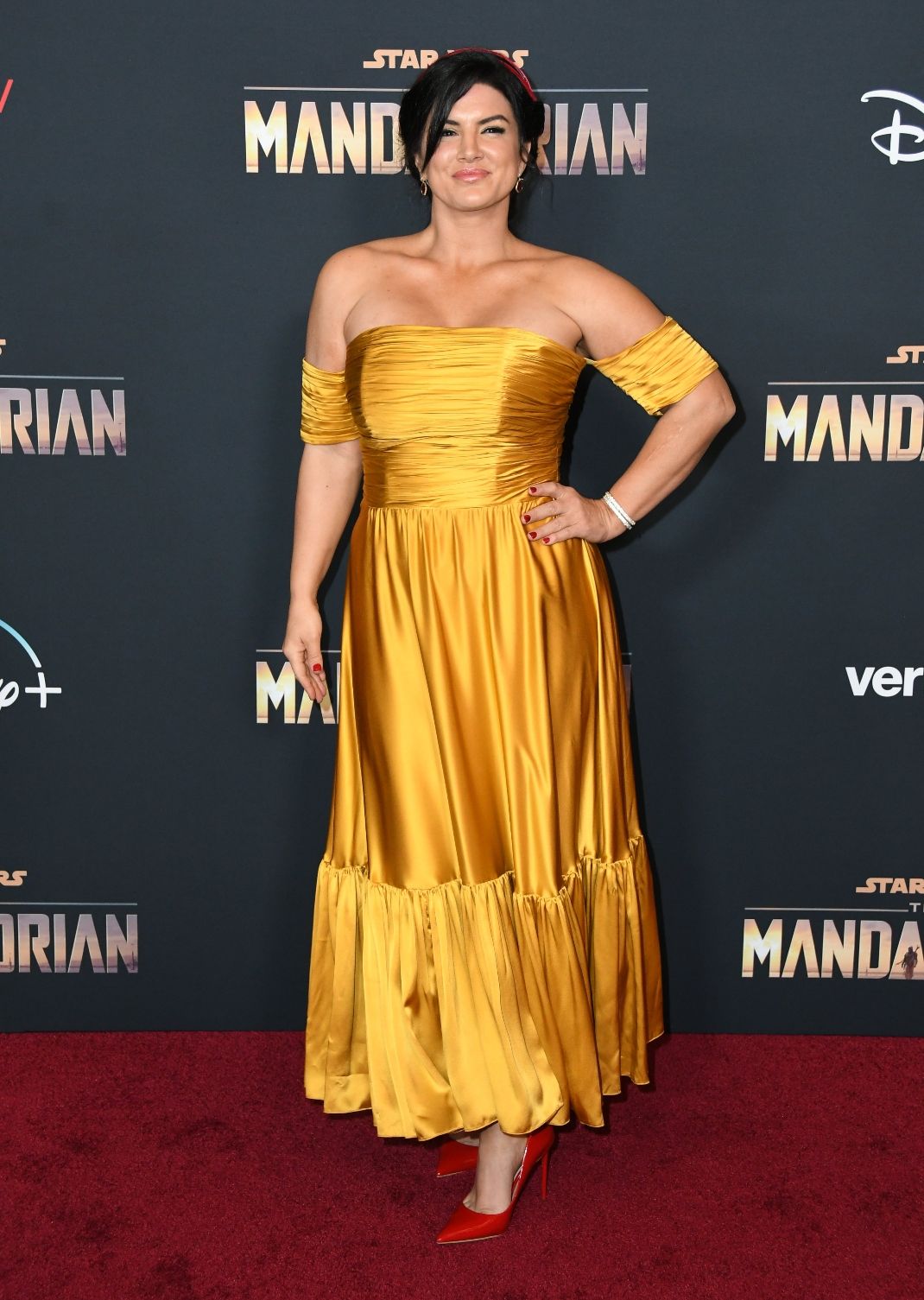 Gina Carano en la premiére de 'The Mandalorian'