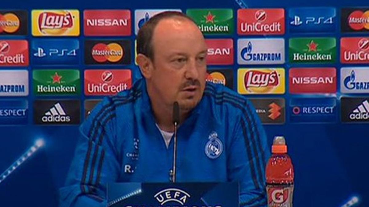 Benítez, en la rueda de prensa previa al Real Madrid - PSG