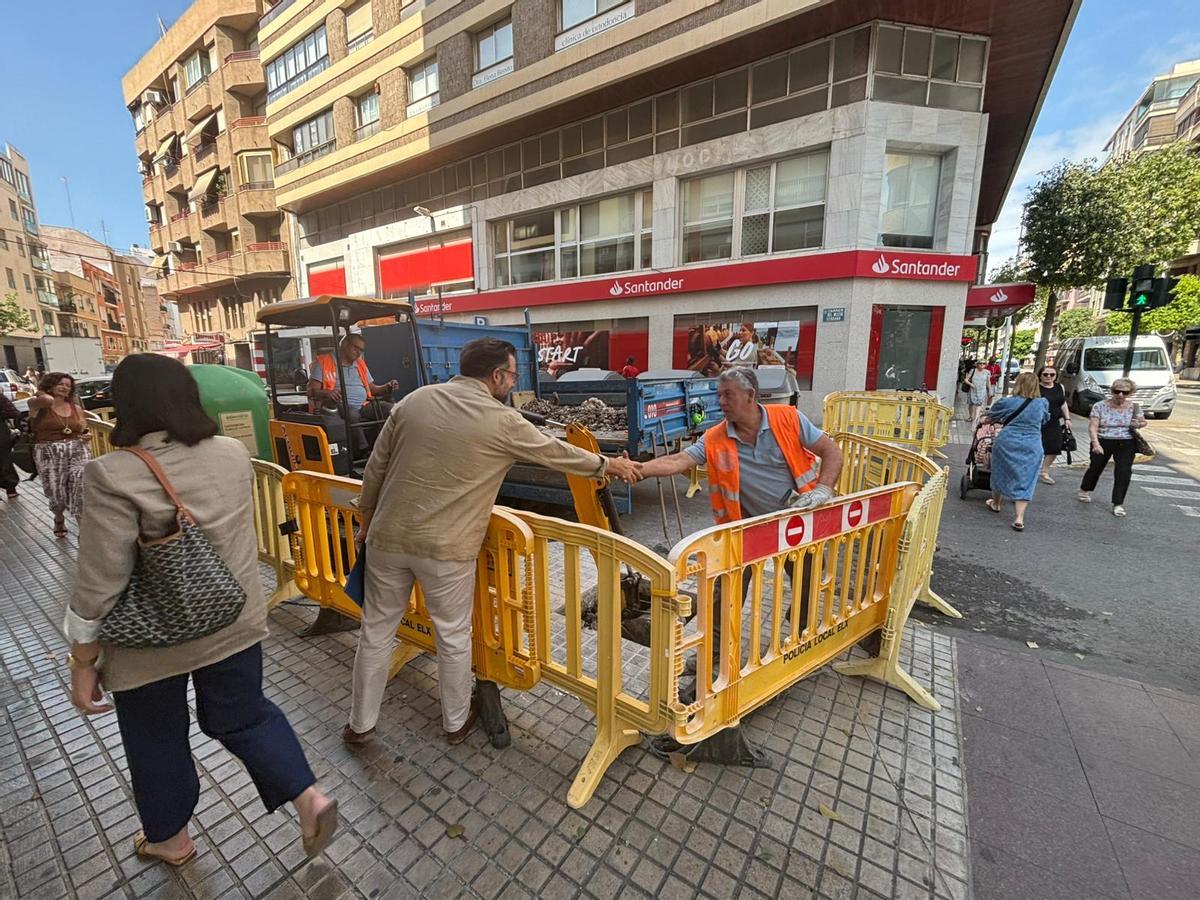 El plan de arbolado sigue en el barrio de Sagrado Corazón de Elche