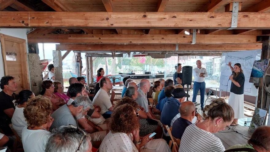 La presentación en sociedad del plan director de Banda do Río, en Bueu