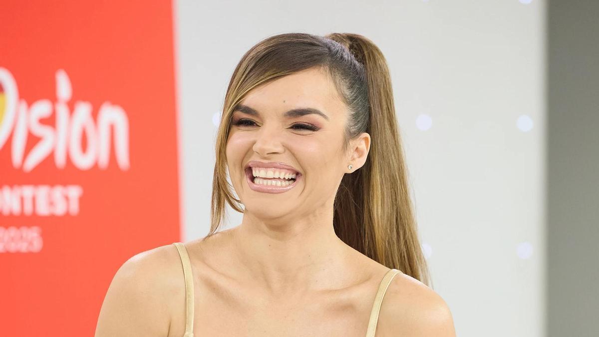 Imagen de archivo de Melody durante una rueda de prensa.