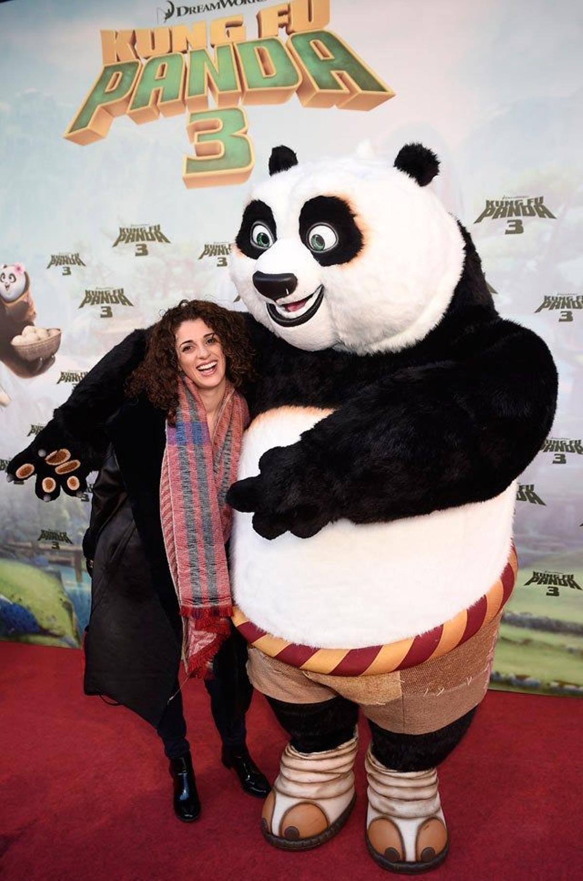 Ruth Gabriel, en el preestreno de Kung Fu Panda 3.