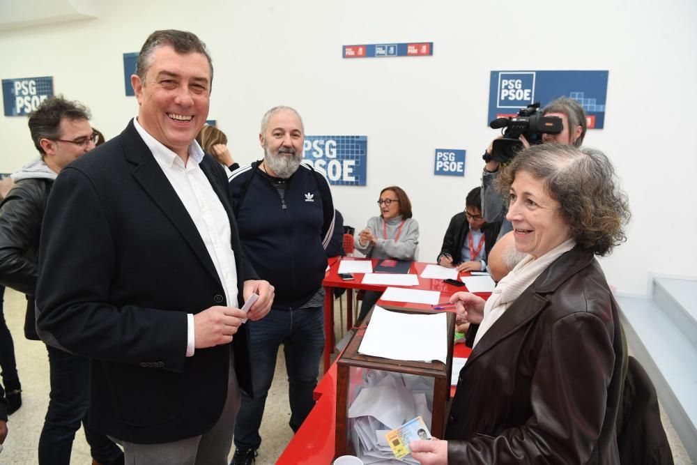Candidatos de las primarias del PSOE de A Coruña