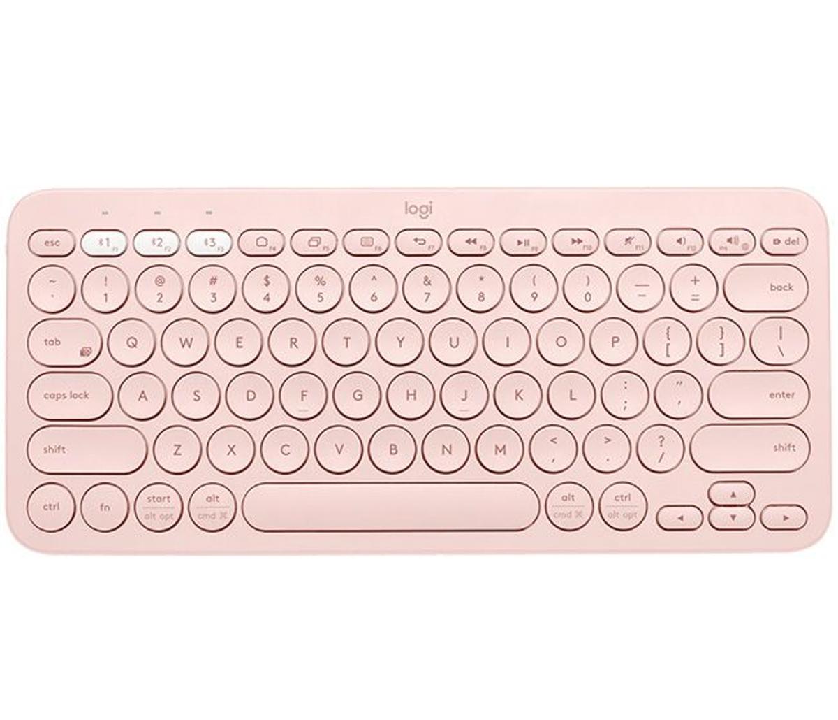 Teclado bluetooth rosa, de Logitech