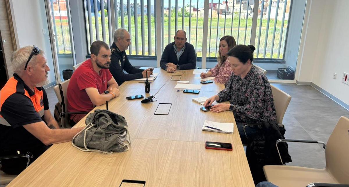 Enrique Montalvá, el lunes, en una reunión del Cecopal como alcalde en funciones.