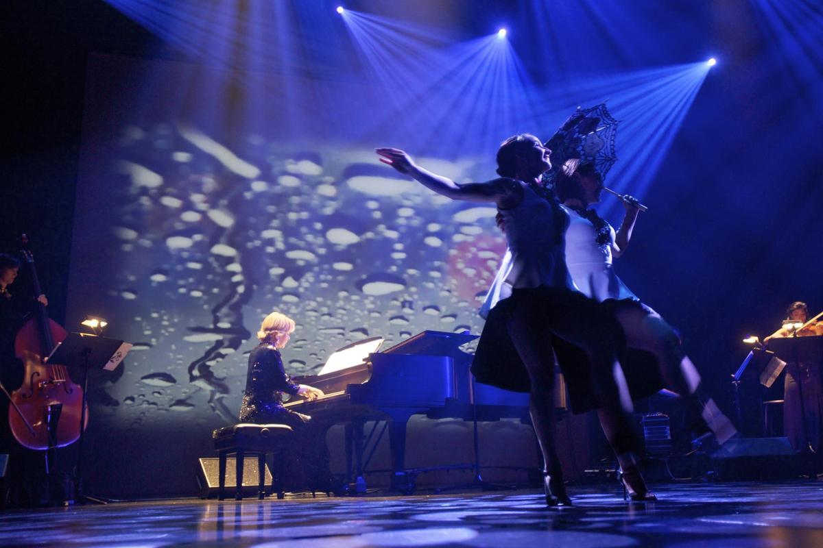 Un momento del espectáculo Glamour Tango.