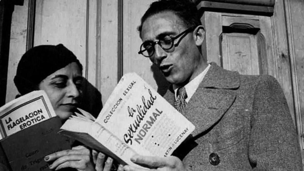 Ángel Martín de Lucenay y Mathilde Camhi, en 1933.