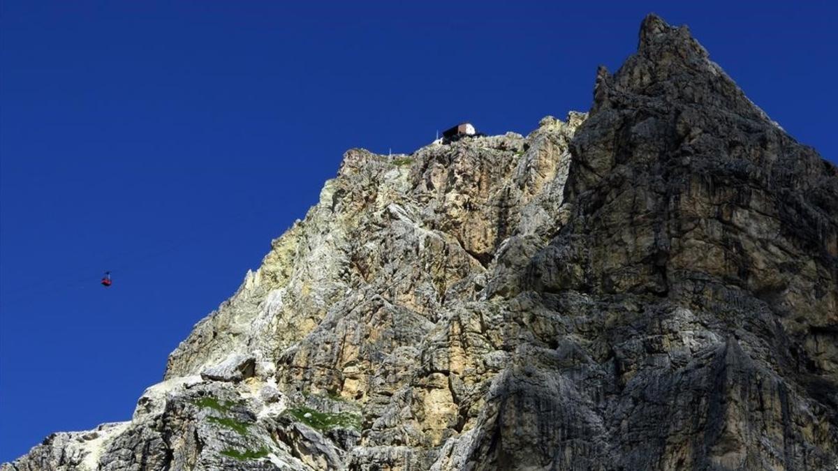 Glaciar de los Dolomitas se derrite