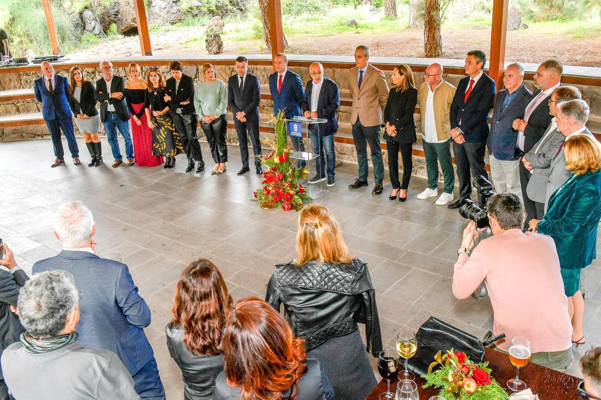 Brindis del presidente del Cabildo en el Jardín Canario