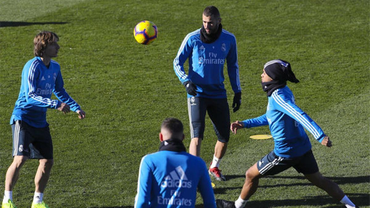 El Real Madrid entrenó por última vez antes de visitar el Benito Villamarín