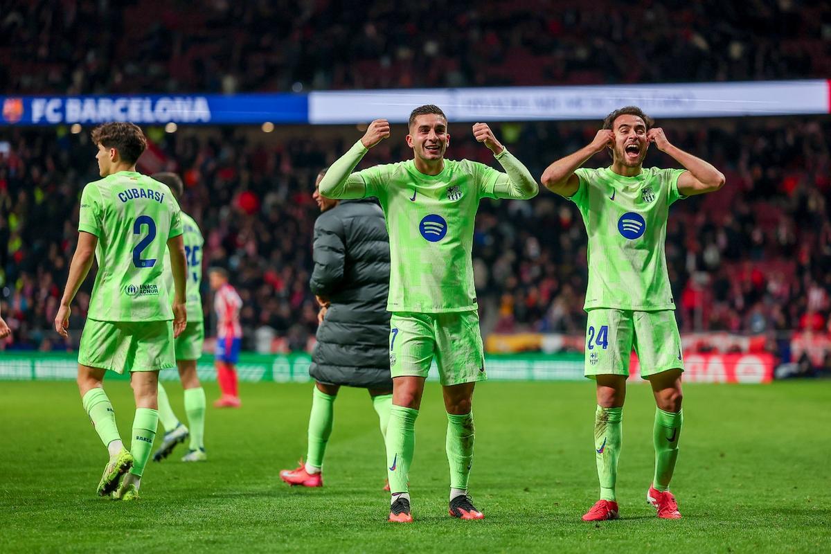 La tremenda celebración del Barça tras remontar al Atlético