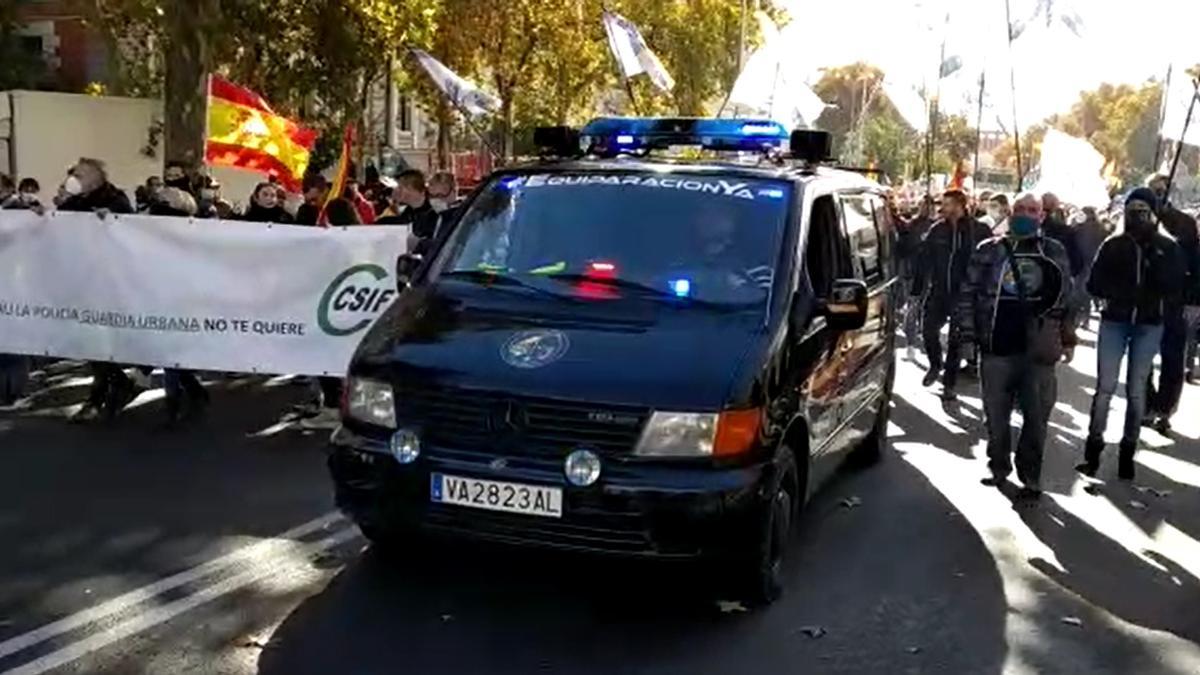 Policías murcianos protestan contra la reforma de la Ley Mordaza
