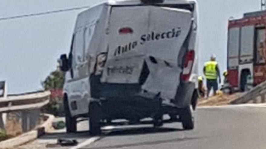 Siete heridos en un accidente en la carretera de acceso a Dénia