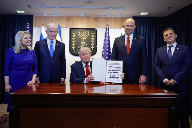 Trump, al Parlament israelià: «Netanyahu no és la persona més fàcil de tractar, però això és el que ho fa genial»