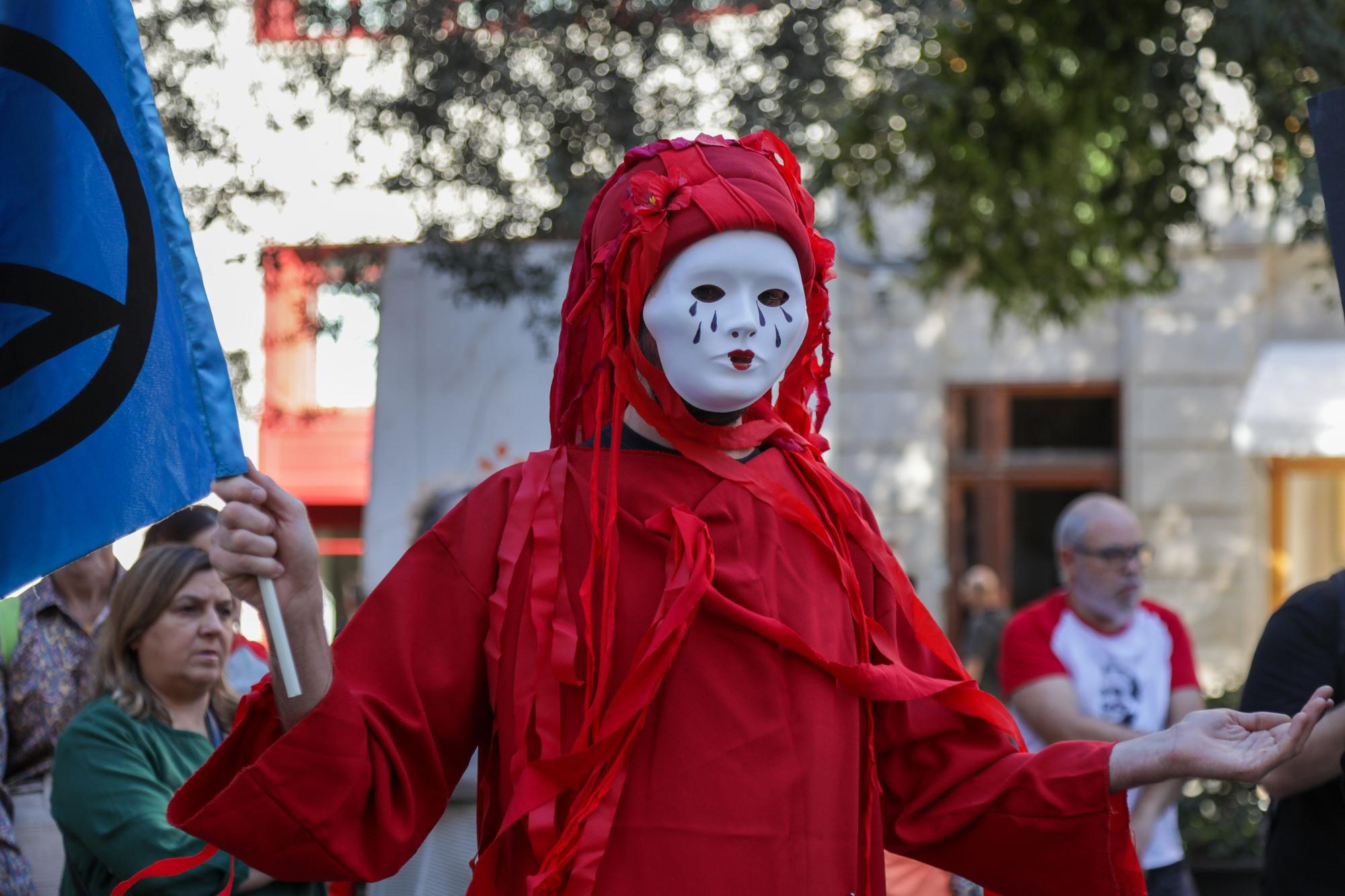 Una veintena de personas se manifiestan en Palma por los 16 científicos detenidos en Alemania