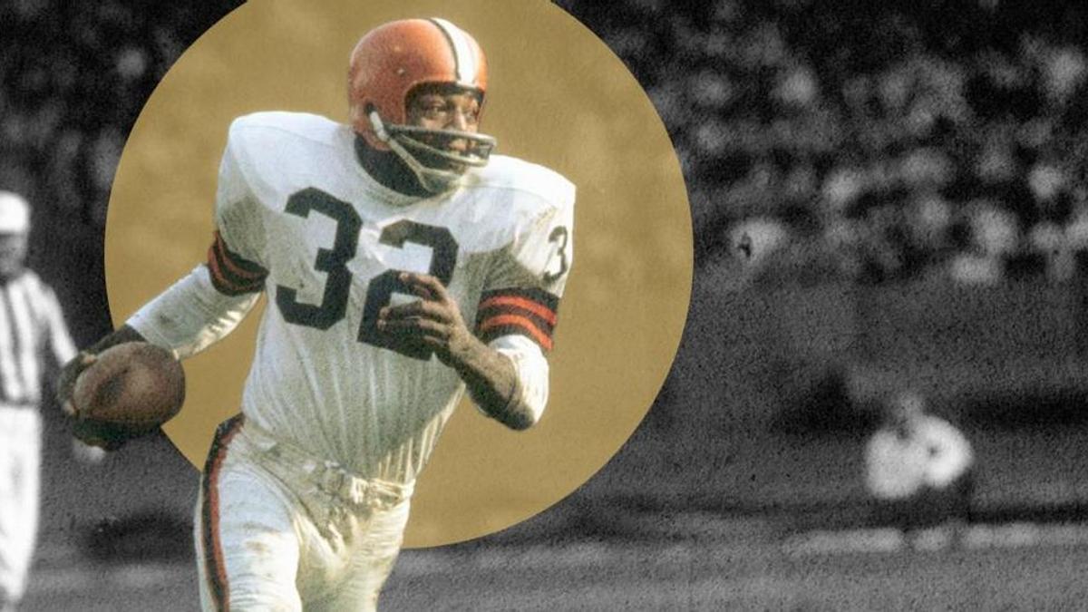 Jim Brown en un partido.