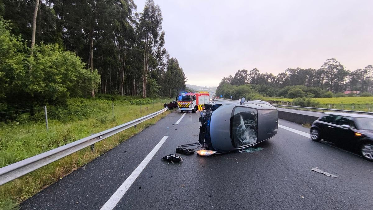 Uno de los coches implicados