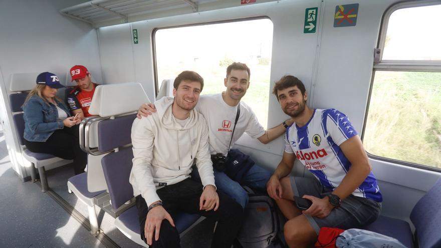 Primer viaje de la línea C3 de Cercanías hacia el circuito de Cheste