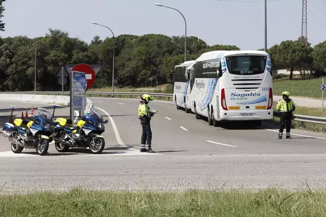 Els Mossos despleguen un macro operatiu a les vies amb més sinistres