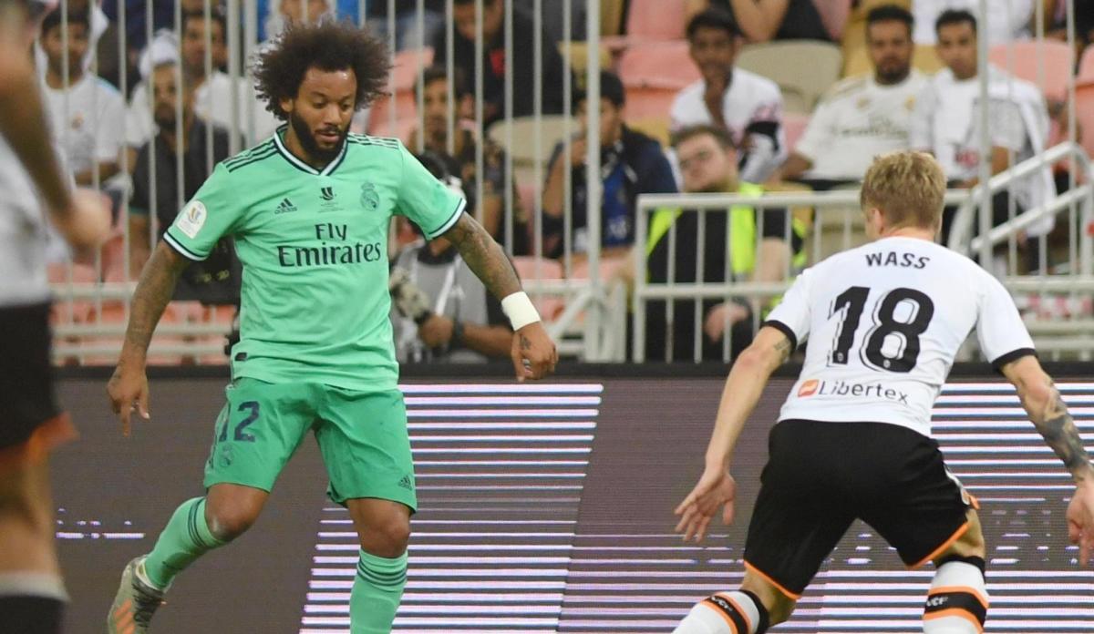 Marcelo en un partido frente al Valencia