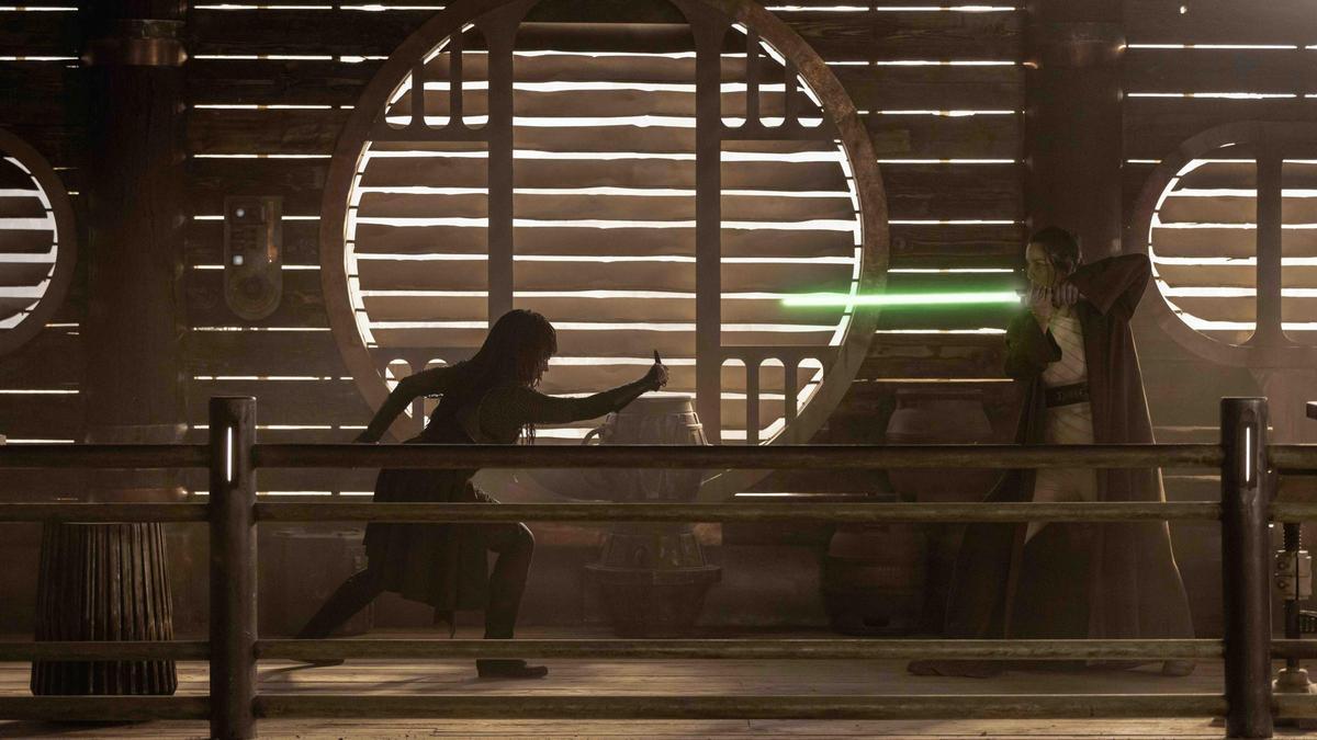 Una imagen del primer gran duelo de 'Star Wars: The Acolyte'