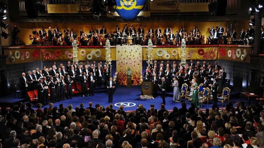 Gala de entrega de los premios Nobel.