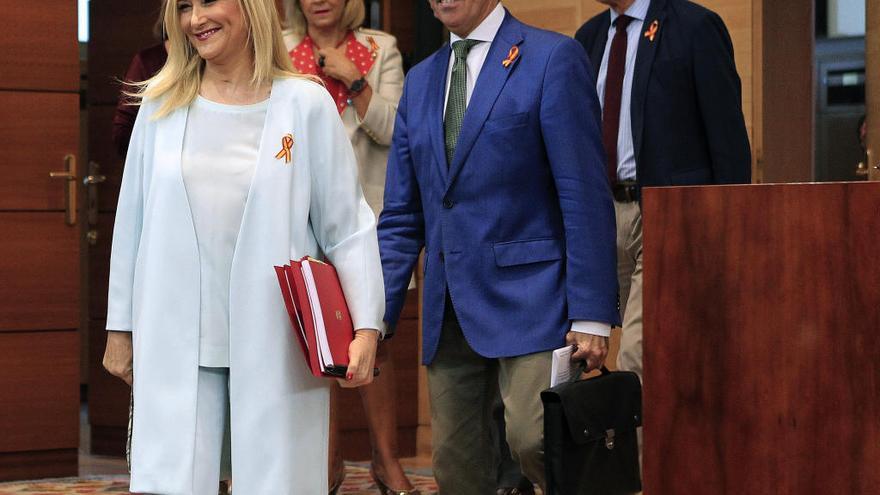 Cristina Cifuentes y Ángel Garrido.