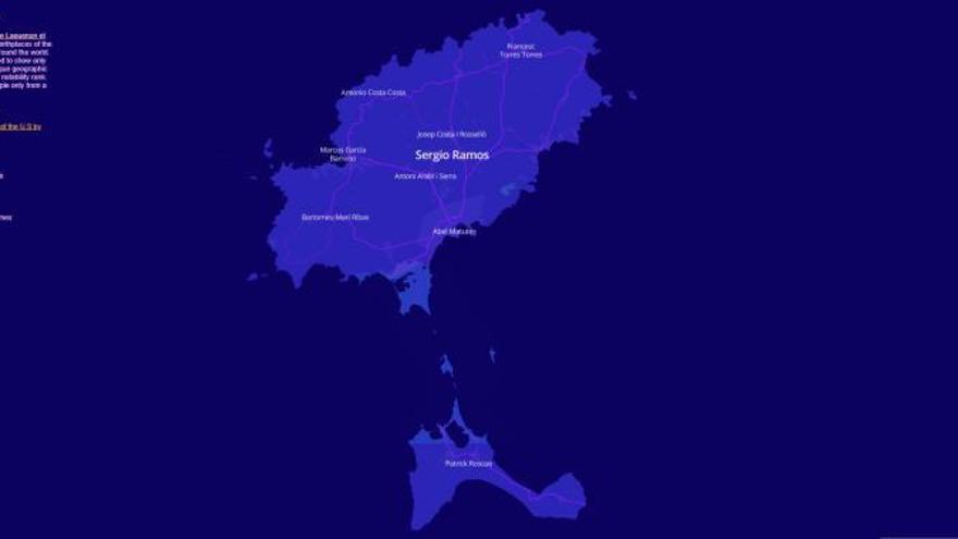 Sergio Ramos, el personaje «más notable» de Ibiza según un mapa mundial